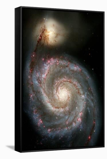 Whirlpool Galaxy-null-Framed Stretched Canvas