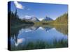 Whirlpool Peak, Mt. Fryatt and Leech Lake, Jasper National Park, Alberta, Canada-Michele Falzone-Stretched Canvas