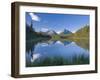 Whirlpool Peak, Mt. Fryatt and Leech Lake, Jasper National Park, Alberta, Canada-Michele Falzone-Framed Photographic Print