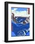 Whirlpools at Naruto-Ando Hiroshige-Framed Giclee Print