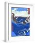 Whirlpools at Naruto-Ando Hiroshige-Framed Giclee Print