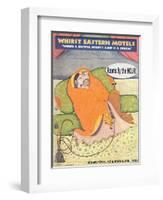 Whirst Eastern Motels: Where a Restful Night's Sleep is a Dream-null-Framed Art Print