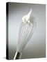 Whisk with Beaten Egg-whites-Steve Lupton-Stretched Canvas