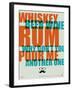 Whiskey, Beer and Wine Poster-NaxArt-Framed Art Print