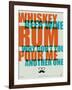 Whiskey, Beer and Wine Poster-NaxArt-Framed Art Print