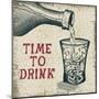 Whiskey Poured into the Glass.Vector Illustration-Dimonika-Mounted Art Print