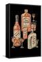 Whiskey, Wine & Gin-null-Framed Stretched Canvas