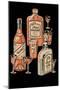 Whiskey, Wine & Gin-null-Mounted Art Print
