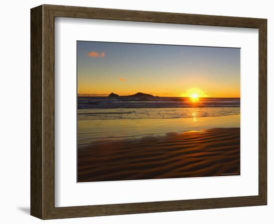 Whisky Bay and Bass Strait at Sunset, Wilsons Promontory National Park, Victoria, Australia-Jochen Schlenker-Framed Photographic Print