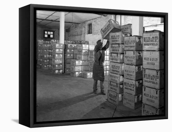 Whisky Blending at Wiley and Co, Sheffield, South Yorkshire, 1960-Michael Walters-Framed Stretched Canvas