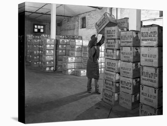 Whisky Blending at Wiley and Co, Sheffield, South Yorkshire, 1960-Michael Walters-Stretched Canvas