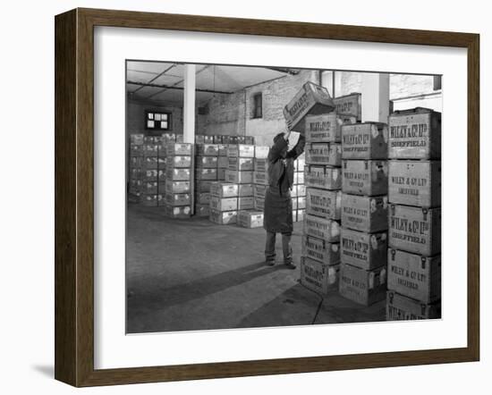 Whisky Blending at Wiley and Co, Sheffield, South Yorkshire, 1960-Michael Walters-Framed Photographic Print