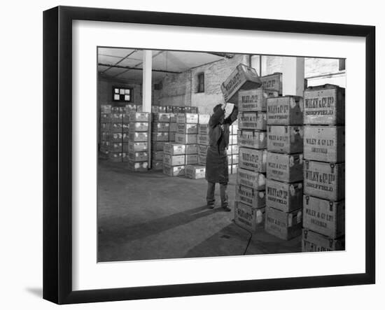 Whisky Blending at Wiley and Co, Sheffield, South Yorkshire, 1960-Michael Walters-Framed Photographic Print