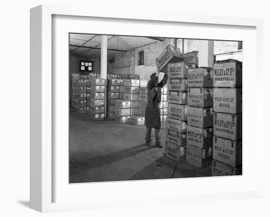 Whisky Blending at Wiley and Co, Sheffield, South Yorkshire, 1960-Michael Walters-Framed Photographic Print