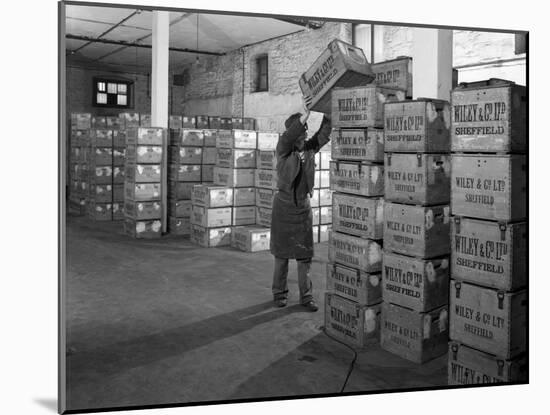 Whisky Blending at Wiley and Co, Sheffield, South Yorkshire, 1960-Michael Walters-Mounted Photographic Print