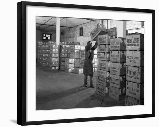 Whisky Blending at Wiley and Co, Sheffield, South Yorkshire, 1960-Michael Walters-Framed Photographic Print