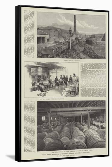 Whisky Bonded Warehouses at Edinburgh, Storage Capacity for 15,000 Casks-null-Framed Stretched Canvas