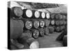 Whisky in Barrels at a Bonded Warehouse, Sheffield, South Yorkshire, 1960-Michael Walters-Stretched Canvas