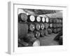 Whisky in Barrels at a Bonded Warehouse, Sheffield, South Yorkshire, 1960-Michael Walters-Framed Photographic Print