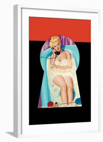 Whisper Magazine; Bubble Bath-Peter Driben-Framed Art Print