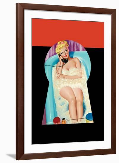 Whisper Magazine; Bubble Bath-Peter Driben-Framed Art Print