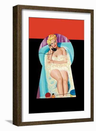 Whisper Magazine; Bubble Bath-Peter Driben-Framed Art Print