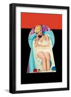 Whisper Magazine; Bubble Bath-Peter Driben-Framed Art Print