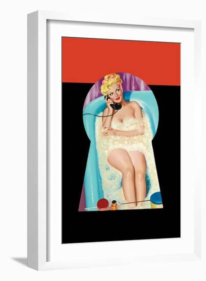 Whisper Magazine; Bubble Bath-Peter Driben-Framed Art Print