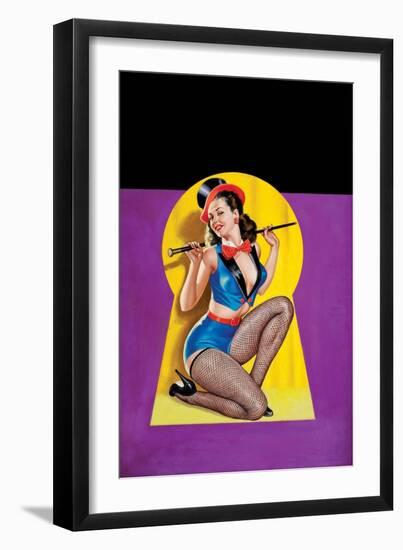 Whisper Magazine; "Keyhole Dancer"-Peter Driben-Framed Art Print