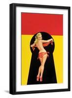 Whisper Magazine; "Keyhole Pinup with Bandana"-Peter Driben-Framed Art Print