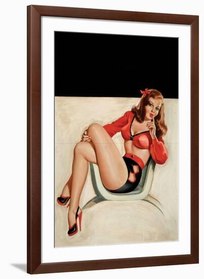 Whisper Magazine, "Quiet"!-Peter Driben-Framed Art Print