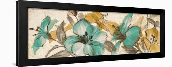 Whisper of Teal Panel I-Lanie Loreth-Framed Art Print