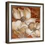 Whispering Magnolia on Red I-Lanie Loreth-Framed Premium Giclee Print