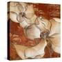 Whispering Magnolia on Red II-Lanie Loreth-Stretched Canvas