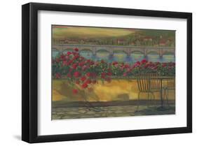 Whispering Reds On Wall-null-Framed Art Print