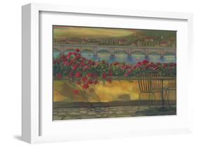 Whispering Reds On Wall-null-Framed Art Print