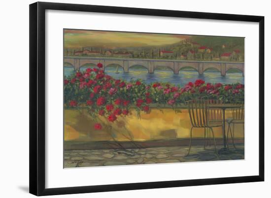 Whispering Reds On Wall-null-Framed Art Print