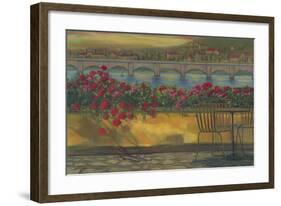 Whispering Reds On Wall-null-Framed Art Print