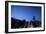 Whisps of Moonlight Shine Through the Mountain Peaks of Inyo National Forest-null-Framed Photographic Print