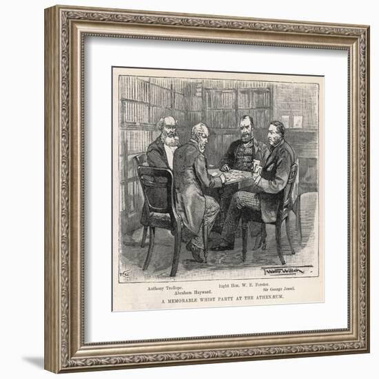 Whist Party at the Athenaeum Club, London-null-Framed Art Print