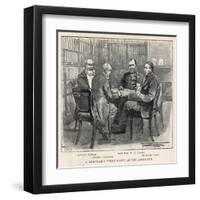 Whist Party at the Athenaeum Club, London-null-Framed Art Print