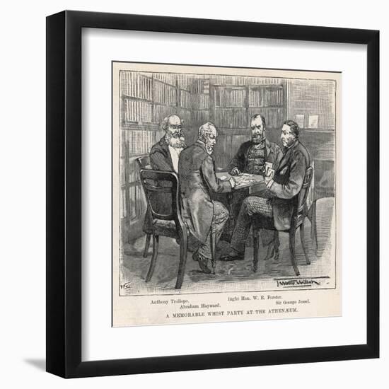 Whist Party at the Athenaeum Club, London-null-Framed Art Print