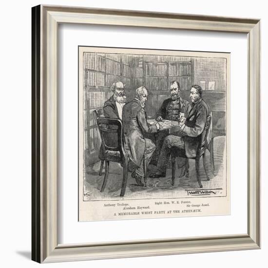 Whist Party at the Athenaeum Club, London-null-Framed Art Print