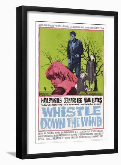 Whistle Down the Wind, Hayley Mills (Front), Alan Bates (Center), 1961-null-Framed Art Print