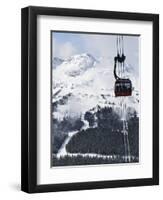 Whistler Blackcomb Peak 2 Peak Gondola, Whistler Mountain, 2010 Winter Olympic Games Venue-Christian Kober-Framed Premium Photographic Print