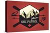 Whistler, Canada - Ski Patrol Badge - Vector Style-Lantern Press-Stretched Canvas