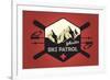 Whistler, Canada - Ski Patrol Badge - Vector Style-Lantern Press-Framed Premium Giclee Print