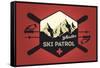 Whistler, Canada - Ski Patrol Badge - Vector Style-Lantern Press-Framed Stretched Canvas