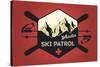 Whistler, Canada - Ski Patrol Badge - Vector Style-Lantern Press-Stretched Canvas