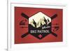 Whistler, Canada - Ski Patrol Badge - Vector Style-Lantern Press-Framed Art Print